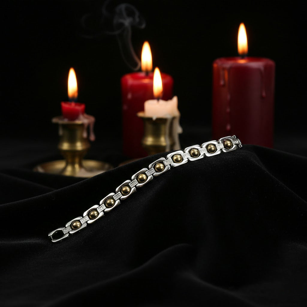 Silver Plated Pyrite Bracelet Premium Spiritual Wear