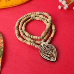 100% Original Tulsi Neck Mala with Radha name Engraved & Radha Locket