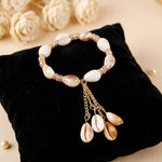 Natural Cowrie Shell Beaded Lumba Bracelet Rakhi