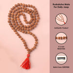 5 Mukhi Rudraksha Mala 5-6mm for Daily Jaap
