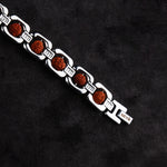 Silver Plated Rudraksha Bracelet Premium IGP Spiritual Wear