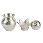 Silver Plated Pooja Kalash – Elegant Spiritual Ceremony Decor