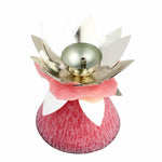 Lotus Diya – Silver Plated Decorative Pooja Lamp Spiritual Use