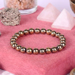 Black Obsidian Evil Eye & Golden Pyrite Bracelet Combo | Protection & Wealth Energy