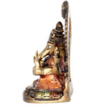 4.6 Inch Divine Lord Brass Ganesha Idol
