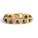 Gold Plated Pyrite Bracelet Adjustable Unisex Spiritual Wear