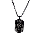 Ganpati Shlok Pendant MicroCarved Black