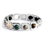Dhanyog Silver Plated Bracelet Unisex Spiritual Wear IGP