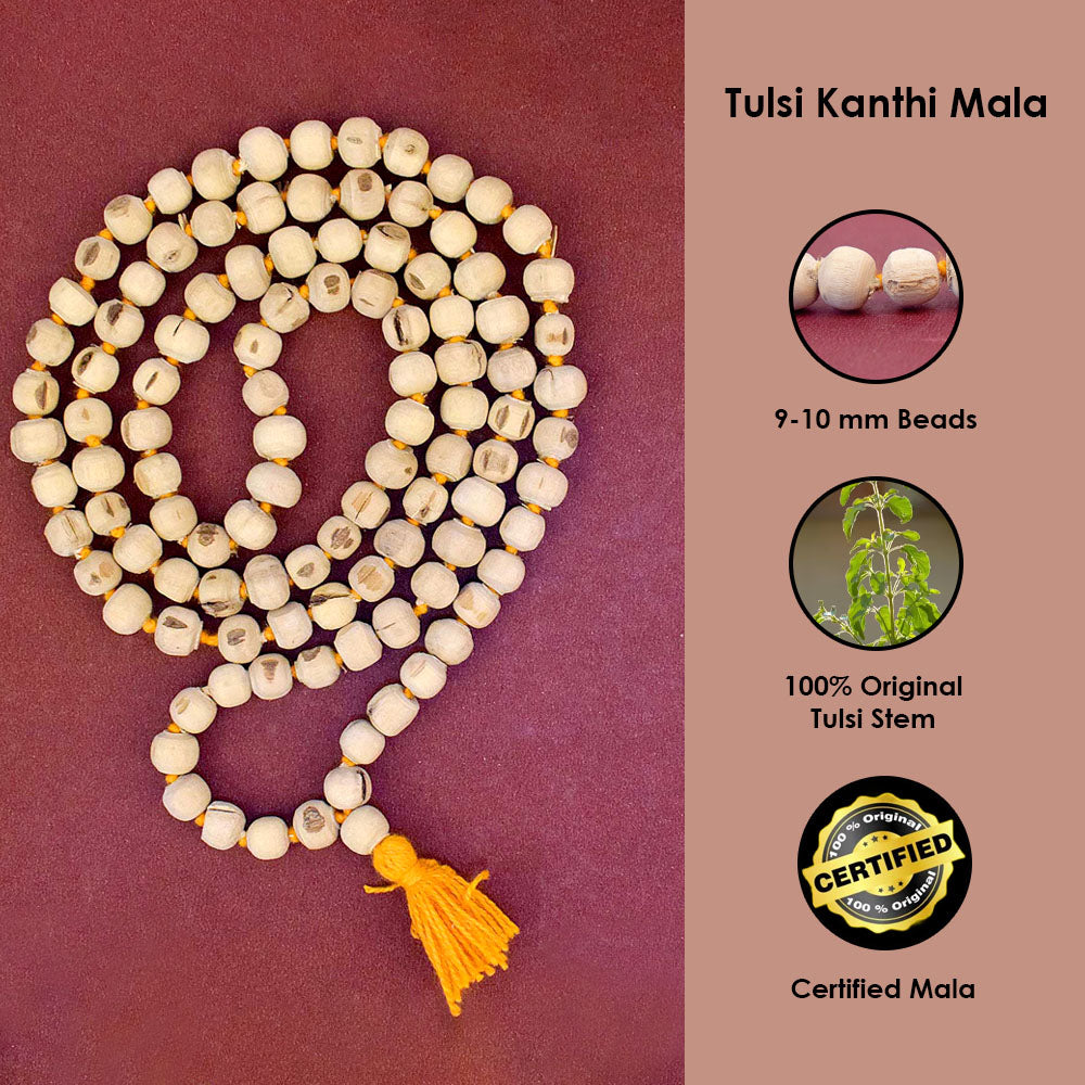 100% Original Tulsi Kanthi Jap Mala (9-10mm)