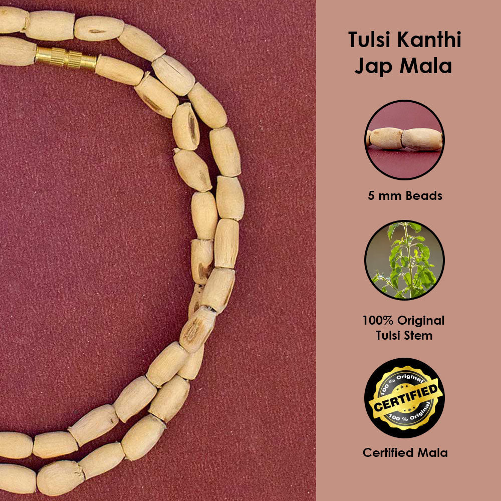 100% Original Tulsi Kanthi Mala 5mm Beads