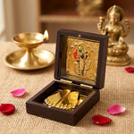 Jai Shree Krishna Charan Paduka Box - Small