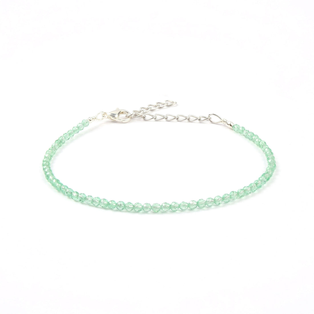 Green Jade Anklet Stylish Spiritual Wear