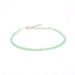 Green Jade Anklet Stylish Spiritual Wear