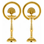 20 Inch Mor Kiran Style Brass Kerala Diya