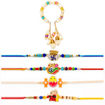 Handcrafted Family Rakhi Combo (Set of 5)