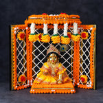 Traditional Handcrafted Deity Idol Background Phool Bangla