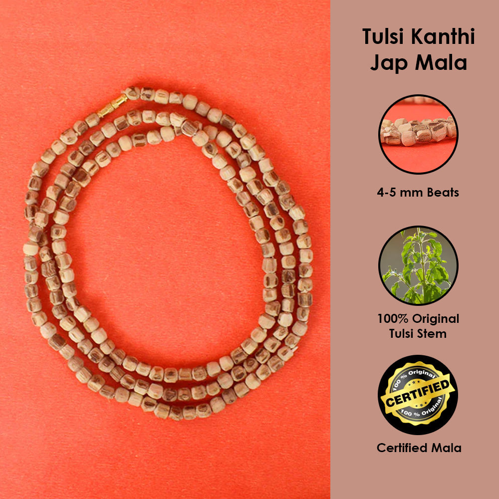 100% Original Tulsi Kanthi Mala 4-5mm