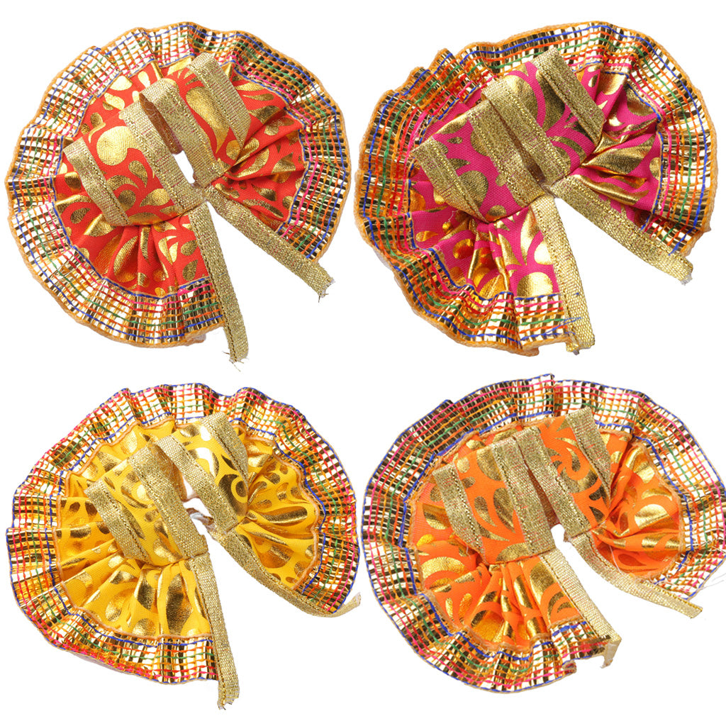 Size No.0 Rich Zari Border Pleated Laddu Goapl Dress