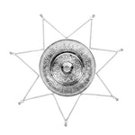 925 Hallmark 4 Inch Durga Mata Chhatra