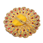 Size 2 Premium Heavy Stone & Pearl Laddu Gopal Dress