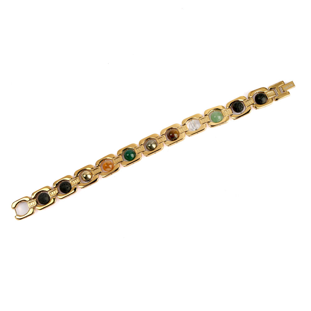Gold Plated Dhanyog Bracelet Unisex Spiritual Wear