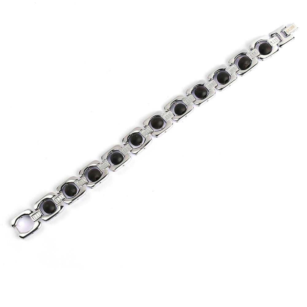 Silver Plated Karungali Bracelet Unisex Spiritual Wear