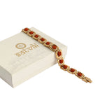Gold Plated Rudraksha Bead Bracelet Premium Spiritual Wear