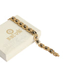 Gold Plated Pyrite Bracelet Adjustable Unisex Spiritual Wear