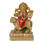 Premium Gold & Crimson Maa Durga Resin Statue