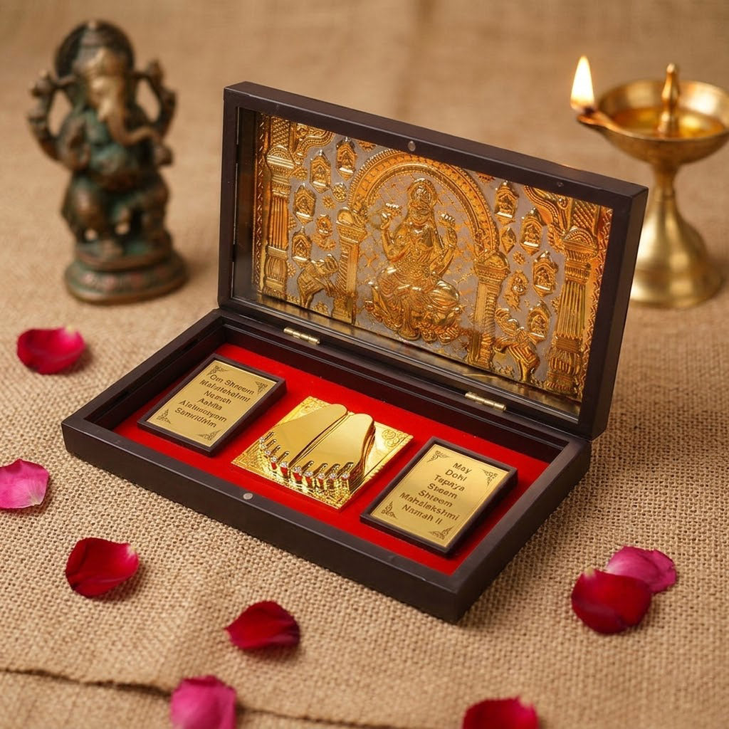 Asht Laxmi Charan Paduka Box - Big