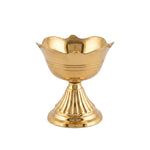 Handcrafted Floral Akhand Brass Rose Diya