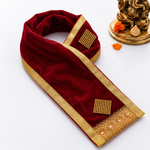 Decorative Diamond Patches Ganpati Idol Patka