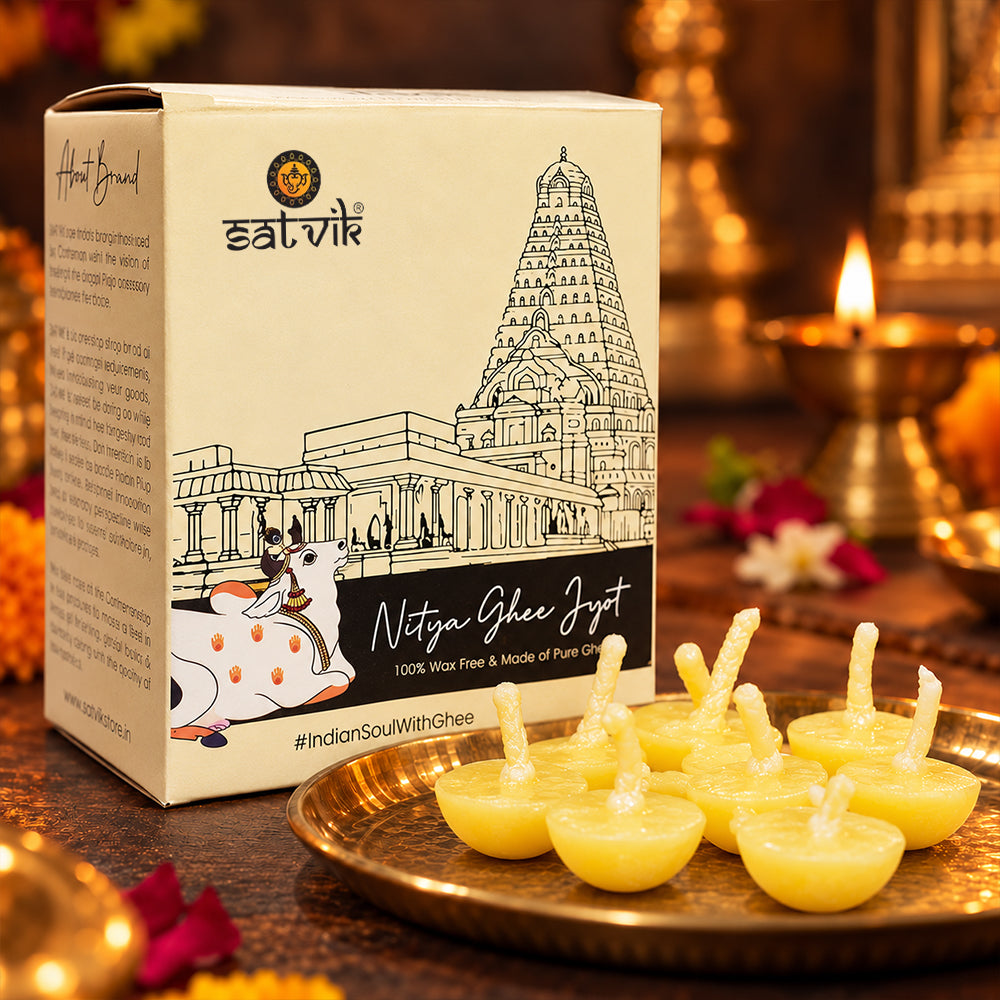 30 Pc Pure Cow Ghee Diya Wicks (Wax Free)