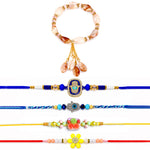 Artistic Premium Designer Rakhi Combo (Set of 5)