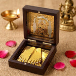 Om Shri Venkateshaya Namaha Charan Paduka Box - Small