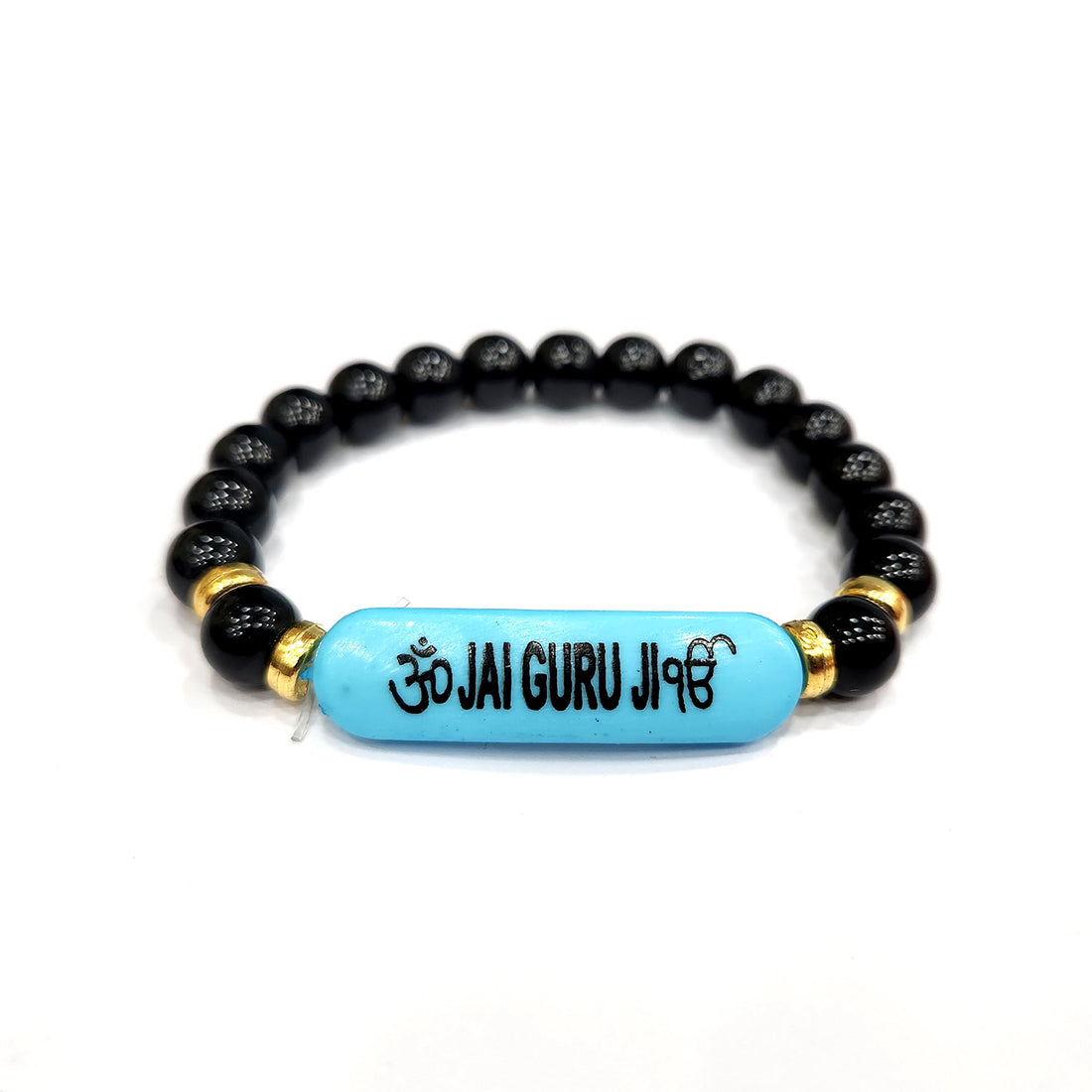 Jai Guru Ji Round Pearl Bracelet, Handmade Bracelets for Men and Women