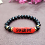 Jai Guru Ji Blessing Rounded Pearl Bracelet, Handmade Bracelets for Men and Women