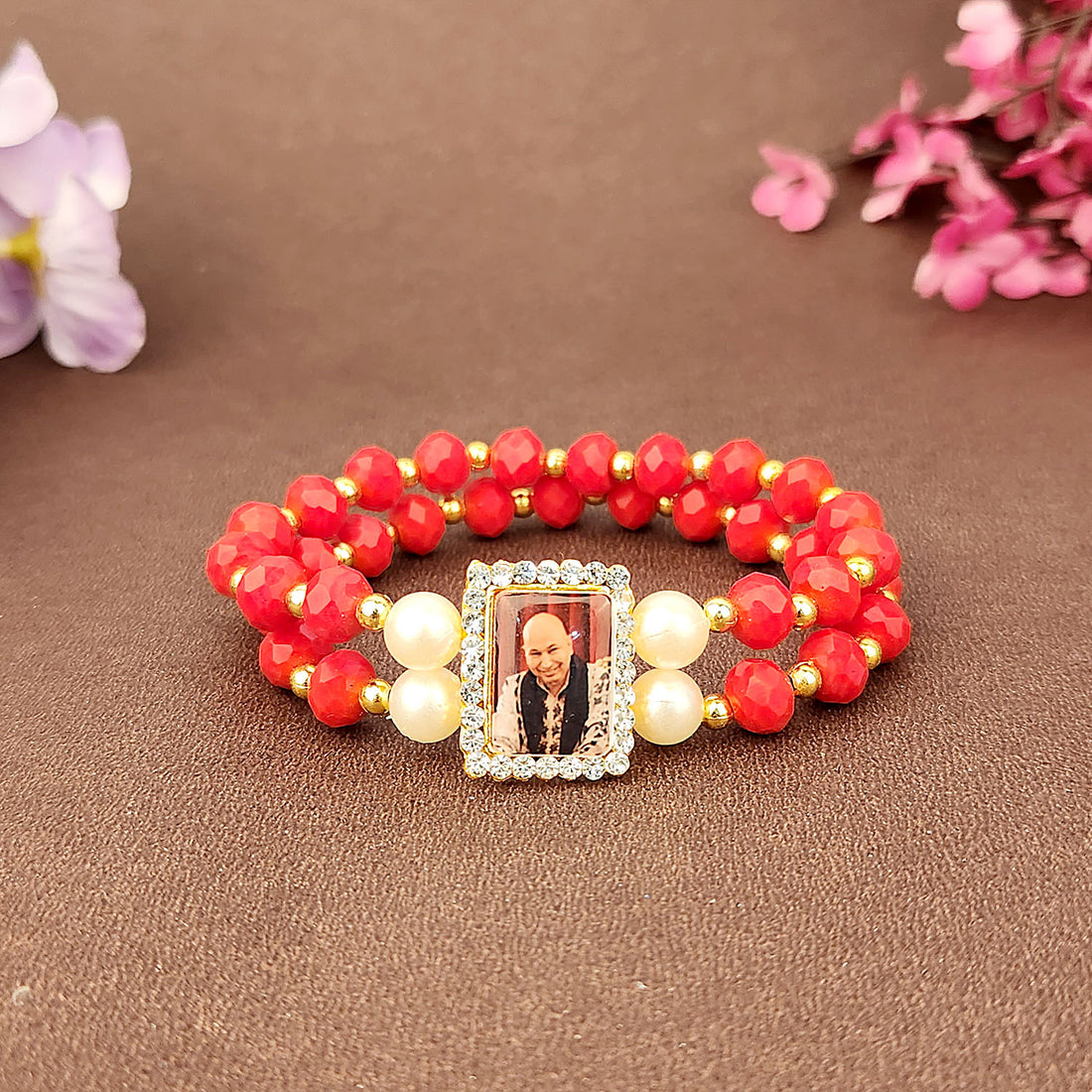 Red Double Band  Guru Ji Maharaj Handmade Bracelets for Men and Women
