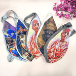 Cotton Radha Krishna Digital Printed Jap Mala Bag (Assorted Colors)