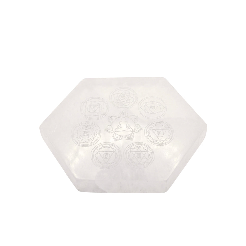 Selenite Crystal Charging Plate Spiritual Healing Tool