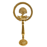 17 Inch Mor Kiran Style Brass Kerala Diya