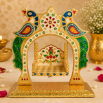 Majestic Golden Meenakari Jhula  for Laddu Gopal
