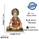 4.3 Pure Brass Hanuman Idol for Home & Pooja