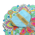 Size 2 Colour Stones Embroidered Laddu Gopal Dress