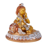 Premium Silver & Gold Laddu Gopal Resin Statue