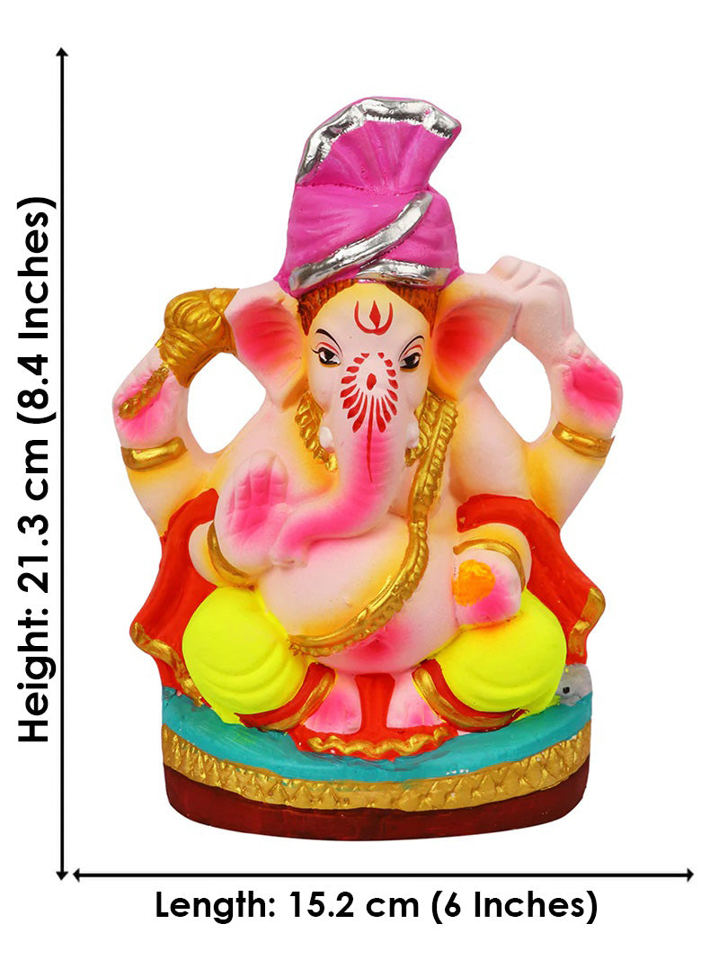 8 Inch Nandana Eco-Friendly Ganesha Idol
