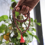 Certified 8mm 100% Original Authentic Pure Red Sandalwood Jap Mala (Thread)