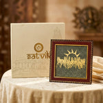 7 Horses Raw Pyrite Frame + Pyrite Tree Pyramid Combo