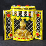 Traditional Handcrafted Deity Idol Background Phool Bangla