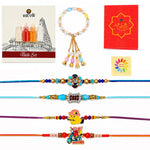 Exquisite Family Rakhi Combo (Set of 5)